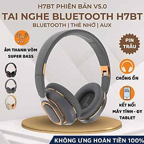 Tai Nghe Chụp Tai Headphone Bluetooth Không Dây Có Mic H7BT NEW 2023 Âm