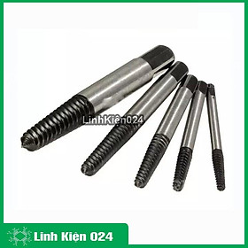 Bộ Tháo Bu Lông Ốc Vít-5 Mũi (Tháo Khoét Ốc Gẫy Trờn Ren )