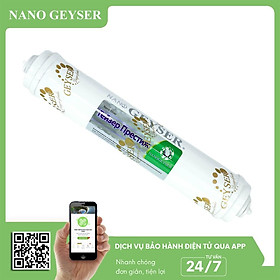 Lõi Nano Silver Nano Geyser, Lõi lọc nước số 7, Dùng cho các dòng máy lọc nước RO, NANO, UF, Geyser, Kangaroo, Karofi, Aqua - Hàng Chính Hãng