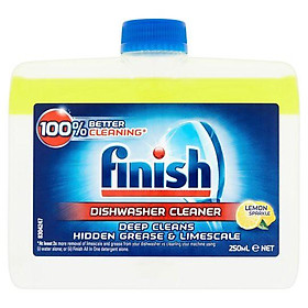 Dung dịch vệ sinh máy rửa bát Finish 250ml thị trường EU ngày sx 25 2 2020