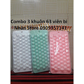 Mua Combo 3 Khuôn Thạch Rau Câu Trái Cây Hình Tròn 63 Viên HPL69 - Màu ngẫu nhiên