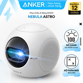 Mua Máy chiếu di động NEBULA (by Anker) Astro  hỗ trợ chiếu 100 inch  độ sáng 100ANSI  độ phân giải 480p  thời gian chiếu liên tục 2.5 giờ - D2400