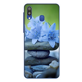 Ốp lưng điện thoại Samsung Galaxy M20 hình Đá và Hoa