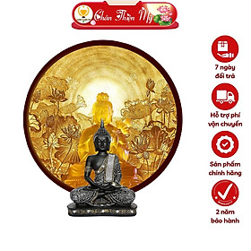 Mua Đèn Thờ Hào Quang Phật Tranh Trúc Chỉ  Trang Trí Bàn Thờ  Hào Quang Trúc Chỉ Quan Thế Âm Bồ Tát TC-HQ-97
