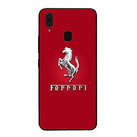 Ốp lưng dành cho điện thoại Vivo Y91 in họa tiết Logo F E R R A R I