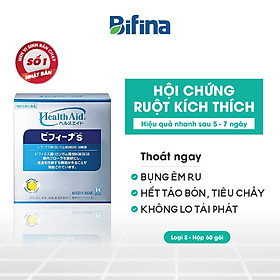 Men vi sinh Bifina Nhật Bản -Dành cho người hội chứng ruột kích thích, viêm đại tràng co thắt - Loại S hộp 60 gói