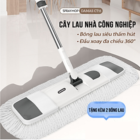 Mua Cây Lau Nhà Tự Vắt Thông Minh Cao Cấp  Chổi Lau Nhà 360 Độ Lau Sạch Vắt Khô DAMAS CT11 - Bông Lau Cotton Giúp Lau Sạch Nhanh Chóng  Khớp Xoay 180 Độ Linh Hoạt - Chiều Dài Lên Tới 75cm   Gấp Gọn Đơn Giản Với 1 Thao Tác  Móc Treo Tường Tiết Kiệm Không Gian