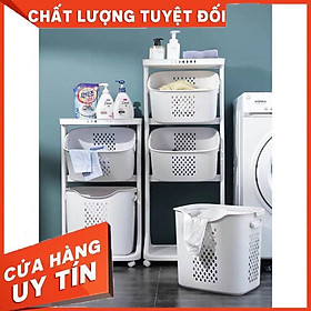 Rổ đựng quần áo 3 tầng có bánh xe