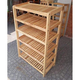 Mua Kệ Giày Dép 6 Tầng Dài 80 cm Gỗ Cao Su