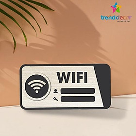 Bảng Gỗ Decor Treo Cửa Bảng Wifi Trang Trí Phòng Khách Quán Cà Phê