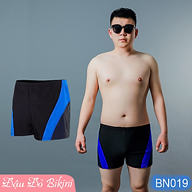 Quần bơi nam BIG SIZE dáng ngắn, đồ bơi cao cấp cho người mập béo, size đại đến 125kg, chất đẹp co giãn cao, thoáng khí, nhanh khô, ôm gọn gàng thoải mái | BN019