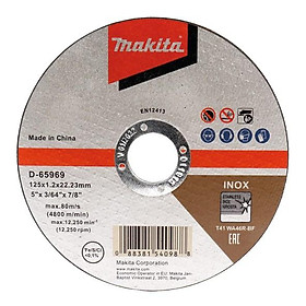 Mua Đá Cắt Inox Mỏng 125mm x 1.2 x 22.23 MAKITA D-65969 - Chính Hãng