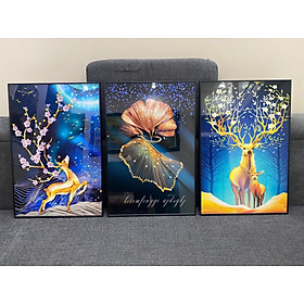 Mua Bộ Tranh Treo Tường Tráng Gương Decor Phong Cách Bắc Âu Treo Cầu Thang Phòng Ngủ phòng Khách phÒng Làm Việc. Tặng Kèm Đinh Treo Không Cần Khoan Tường