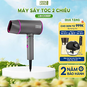 Máy sấy tóc Lebenlang LBH3088 (2100W) của Đức, kiểu gấp gọn, chống xơ rối tóc - hàng chính hãng