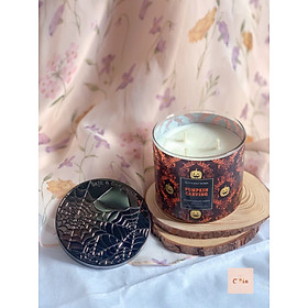 Mua (BBW 3 bấc Autumn) Nến thơm Bath and Body Works 3-wick candles 411g hàng Mỹ - Vỏ mùa thu và Giáng sinh 2021