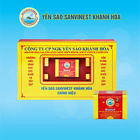 [5 hộp 3g] Yến sào Sanvinest Khánh Hòa chính hiệu tinh chế Hộp quà tặng 3g - Q503