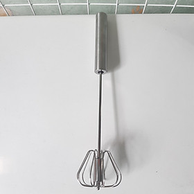 Cây đánh trứng Inox tự xoay tiện lợi dài 25cm