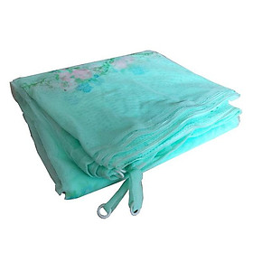 Mùng ngủ không cửa giăng dây 4 góc truyền thống - Vải tuyn dày lỗ nhỏ chống muỗi tuyệt đối - Hồng - 1M8 X 2M