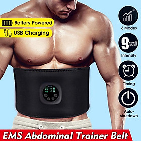 Bụng Bằng Điện Cơ Thể Giảm Béo Eo Ban Nhạc Thông Minh EMS Bụng Cơ Máy Kích Thích Abs Huấn Luyện Giảm Mỡ Đốt Cháy Máy Mát Xa