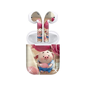 Mua Miếng dán skin chống bẩn cho tai nghe AirPods in hình Heo con dễ thương - HEO2k19 - 051 (bản không dây 1 và 2)