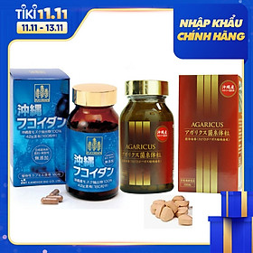 Combo Viên Uống Okinawa Và Viên Thể Nấm Agaricus Mycelia Của Kanehide Bio