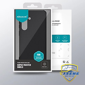 Ốp lưng cho Samsung S24 Ultra, Samsung S24 Plus, Samsung S24 hiệu NILLKIN Super Frosted Shield lưng sần viền mềm, bảo vệ camera, chống sốc, chống trơn, chống vân tay cao cấp - Hàng chính hãng