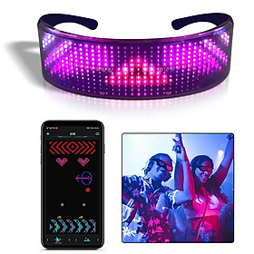 Smart DJ Bluetooth LED Glasses Club Party DIY Eye Glasses Sports Creative