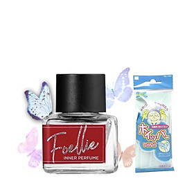Nước Hoa Vùng Kín Foellie Eau De Bébé Inner Perfume (Màu đỏ) - Hương Gỗ Thanh Khiết + Tặng Kèm 1 Túi Lưới Rửa Mặt Tạo Bọt