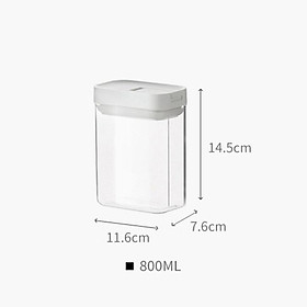 Mua Lọ Đựng Gia Vị  Hộp Bảo Quản Đồ Khô Trong Suốt - Hũ Ngũ Cốc Nắp Kín bằng nhựa Chống Ẩm Mốc Dành Cho Nhà Bếp