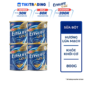 Combo 4 Thực Phẩm Dinh Dưỡng Y Học Ensure Gold 800g