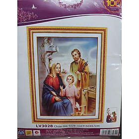 Mua Tranh thêu chữ thập gia đình chúa LV3028 - 50 x 67 cm - chưa thêu