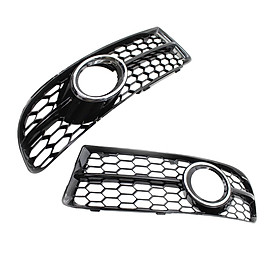 Fog Light Grille Cover Left and Right Side Trims for  A4 B7  S4