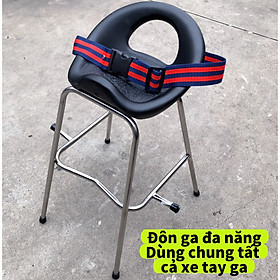 Mua Ghế ngồi xe máy cho bé  SỈ= LẺ  Xe Tay Ga   Không Tựa  An Toàn Cho Bé   GHẾ ĐÔN GA INOX YÊN NHỰA CÓ DÂY ĐAI