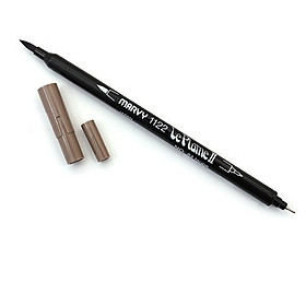 Bút lông hai đầu màu nước Marvy LePlume II 1122 - Brush/ Extra fine tip - Taupe (84)