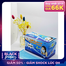 Hộp 50 Cái Khẩu Trang Y Tế 4 Lớp Nam Anh (Xanh)