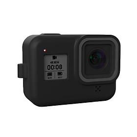 Trường hợp silicone cho GoPro Hero 8 Vỏ silicone bảo vệ Túi che phủ cho GoPro Hero 8 Phụ kiện camera hành động đen