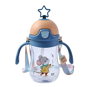 Mua Bình Uống Nước Chống Sặc Có Tay Cầm Kèm Dây Đeo Hình Ngôi Sao Xinh Xắn Cho Bé