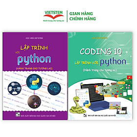 Hình ảnh Combo 2 sách hướng dẫn học lập trình Python cho học sinh lớp 10