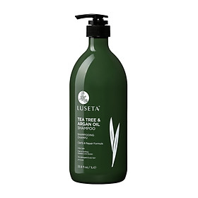 DẦU GỘI VÀ DẦU XẢ LUSETA TEA TREE & ARGAN OIL 1000ML