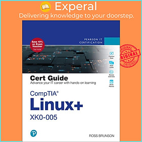 Sách - CompTIA Linux+ XK0-005 Cert Guide by Ross Brunson (UK edition, Paperback)