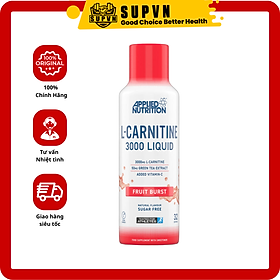 Applied Nutrition L Carnitine 3000 480ml - 32 lần dùng Siro Hỗ Trợ Đốt Mỡ