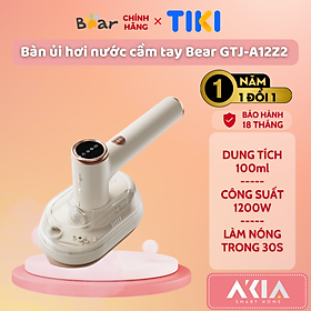 Mua Bàn ủi hơi nước cầm tay Bear GTJ-A12Z2 - Công suất 1200W  nhanh nóng chỉ trong 30s  lực phun hơi nước mạnh - HÀNG CHÍNH HÃNG