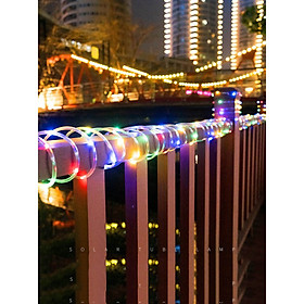 Đèn LED Trang Trí Sử Dụng Năng Lượng Mặt Trời Nhiều Màu Sắc Đèn Led Quấn Cây Trang Trí Sân Vườn, Ban Công, Quán Cafe Chống Nước