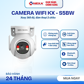 Camera WiFi ngoài trời 5MP KX-S5BW thu màu ban đêm, phát hiện chuyển động, có còi hú - Hàng chính hãng