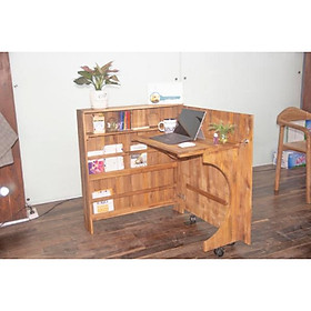 Bàn học sinh liền kệ sách