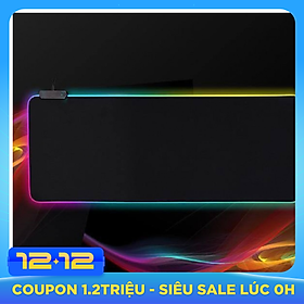 Miếng Lót Chuột Gaming RGB Bo Viền Led Sáng Cỡ Lớn (80 x 30 cm) - Bàn Di Chuột Chơi Game Led Nhiều Màu