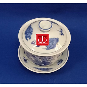 Mua BỘ CHÉN NƯỚC VẼ RỒNG MÂY CAO 9CM ĐK CHÉN 9CM