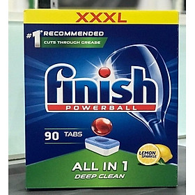 Combo Viên Rửa Bát Finish 80 viên All In One Max + Tặng 3 viên Finish