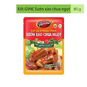 Xốt Gia Vị Hoàn Chỉnh Barona - Sườn Xào Chua Ngọt 80g