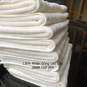 Khăn mặt trắng khách sạn cotton cao cấp,110g, KT 35x80cm